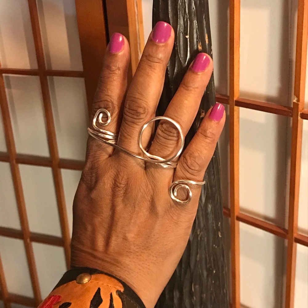 Silver wire ring
